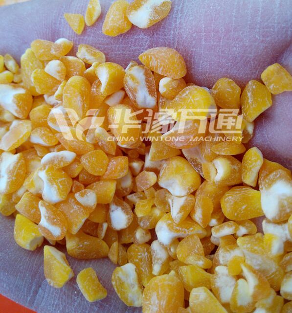 Corn Peeling Machine End Product